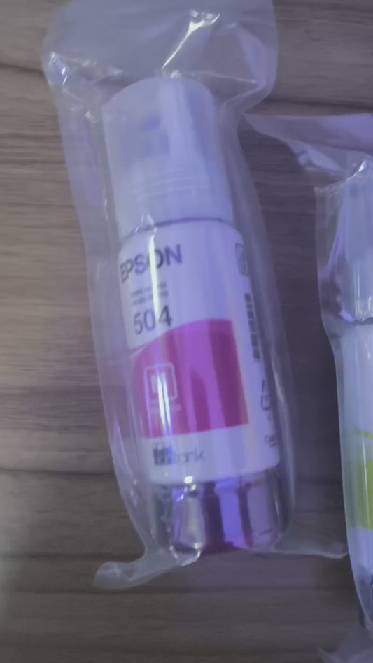 Tinta Epson 504 Original Serie L4150, L4160, L6161 Black Cian Yellow Magenta