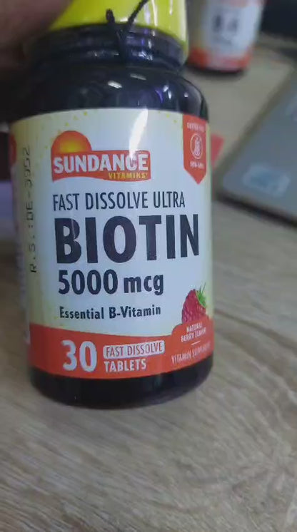 Biotin 30 Tabletas Disolución Rápida 5000mcg