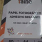 Papel Fotográfico Adhesivo Brillante 50 Hojas A4