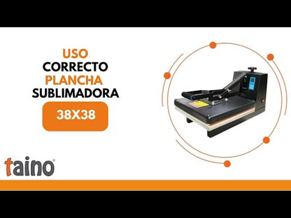 Plancha Plana 38x38 Bandeja dezlizante Teflonada Sublimación Transfer y DTF