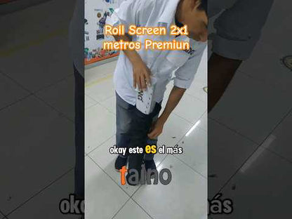 Roll Screen Parante Aluminio Roll Up 2x1 mts con Estuche