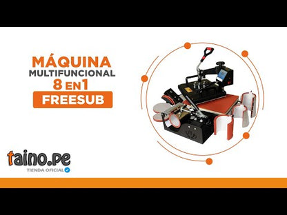 Combo Sublimación 11 En 1 Multifuncional Plancha Freesub 38X38 Impresora Tintas Papel