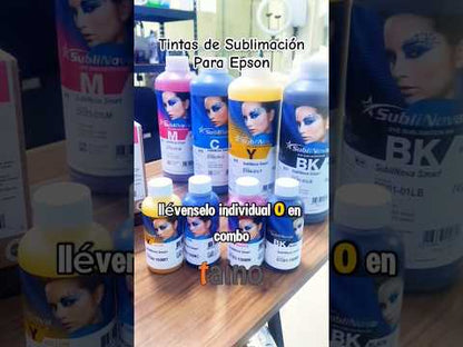 Tinta de Sublimación Sublinova 1 Litro Black Cian Yellow Magenta