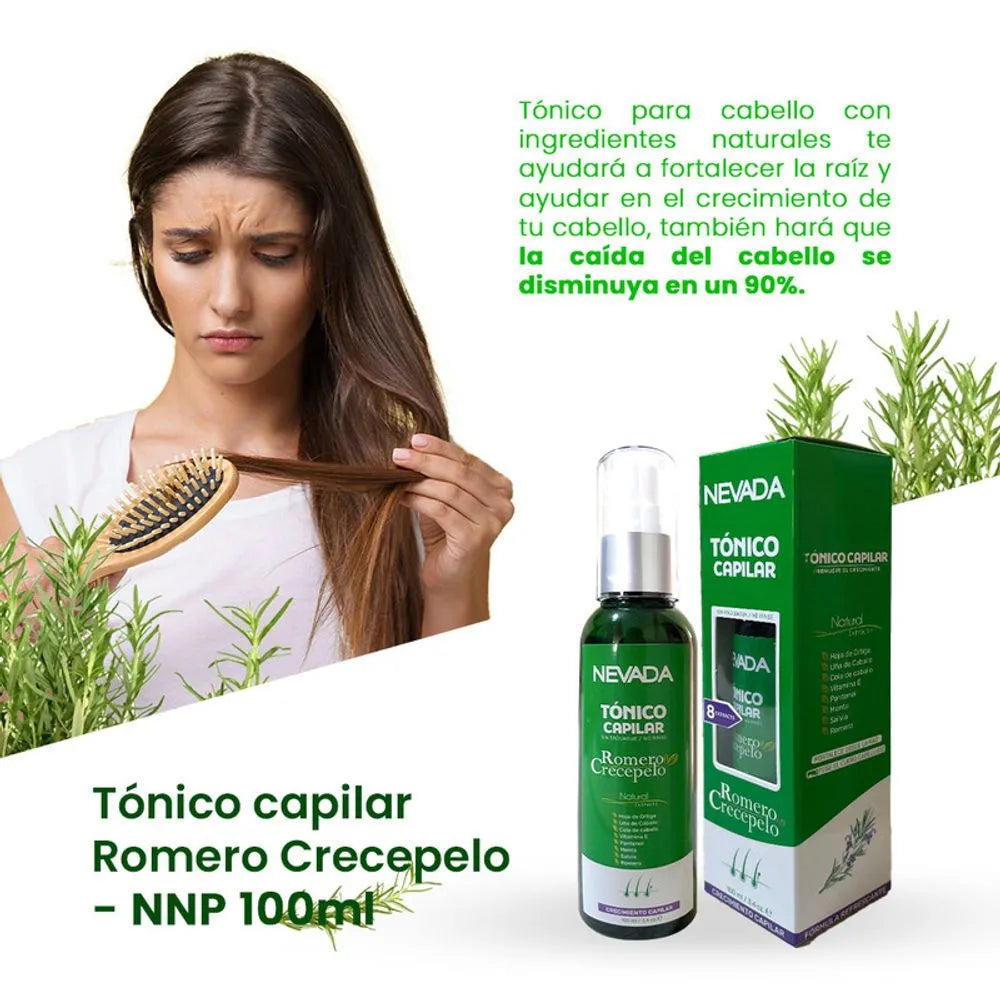 Tónico Capilar Romero Crecepelo 100ml Crecimiento De Cabello