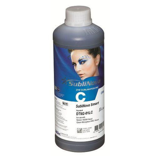 Tinta de Sublimación Sublinova Smart 1 Litro Cian