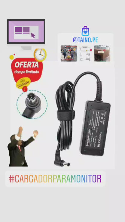 Cargador LG De 19v 1.3a 2.1a 3.42a Para Monitor Punta Aguja