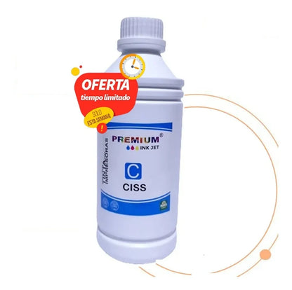 Pack Tinta Premium 1 Litro Impresoras Hp Canon Epson Brother B-C-Y-M - TAINO®