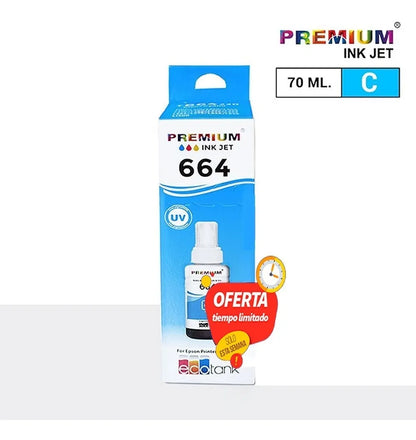 Pack Tinta Epson 664 Premium Negro Cian Yellow Magenta - TAINO®