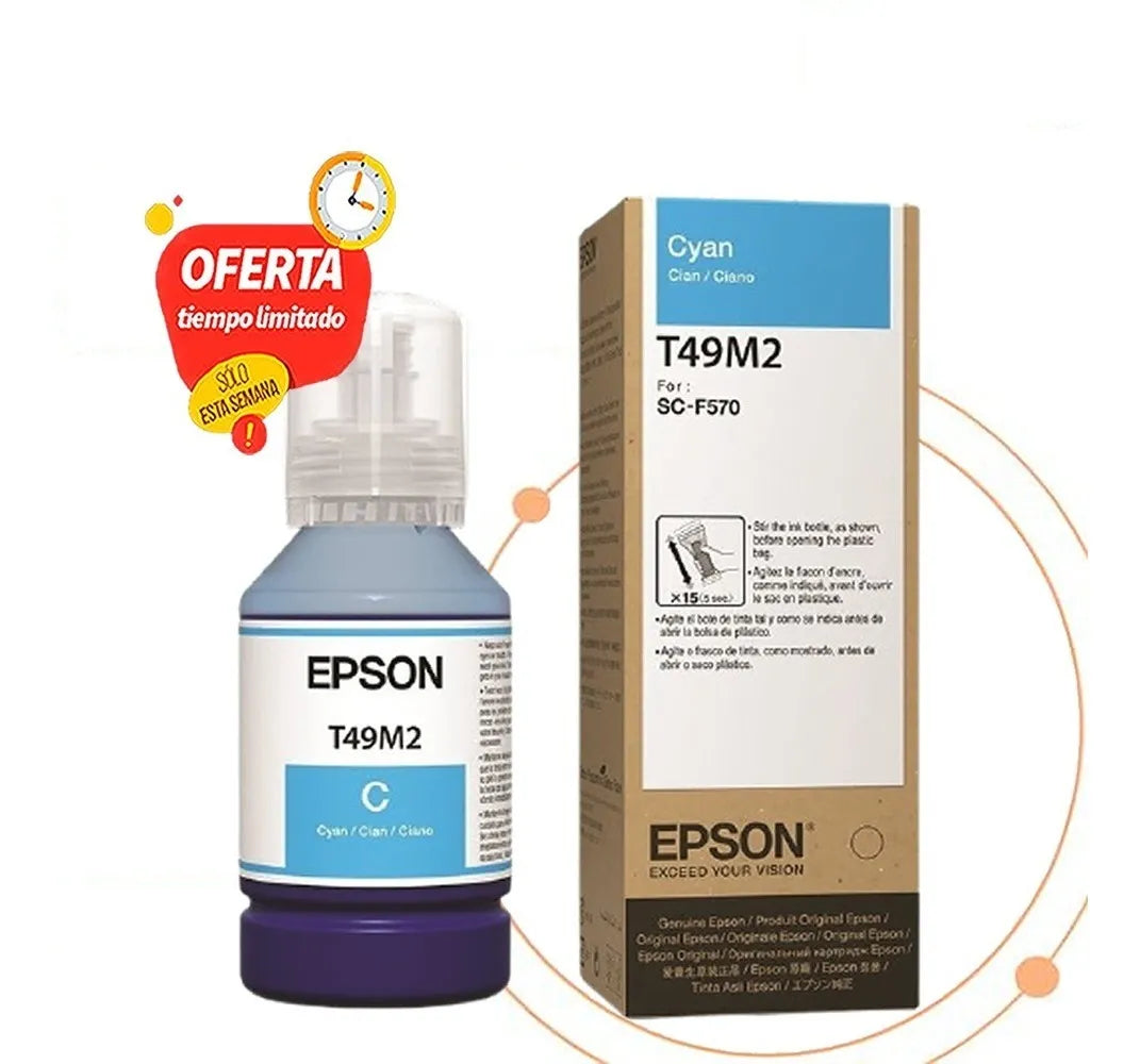 Tintas Epson Sublimacion T49M1 Original Black Cian Yellow Magenta - TAINO®