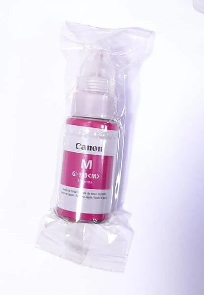 Tinta Canon GI 190 Original Serie G1100 G1110 G2100 G2110 G3000 G3100 G3102 Black Cian Yellow Magenta - TAINO®