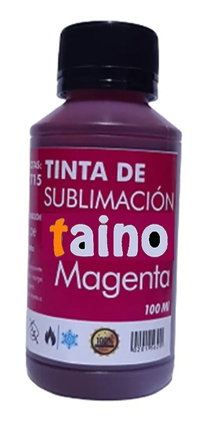 Pack Tinta Sublimacion Importada 100ml Negro Cian Yellow Magenta - TAINO®