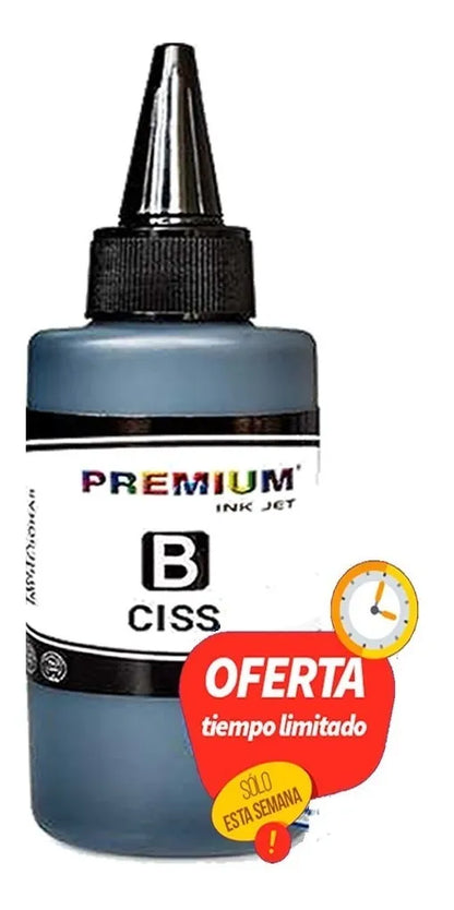 Pack Tinta Premium 100Ml Impresoras Hp Canon Epson Brother Black Cian Yellow Magenta - TAINO®