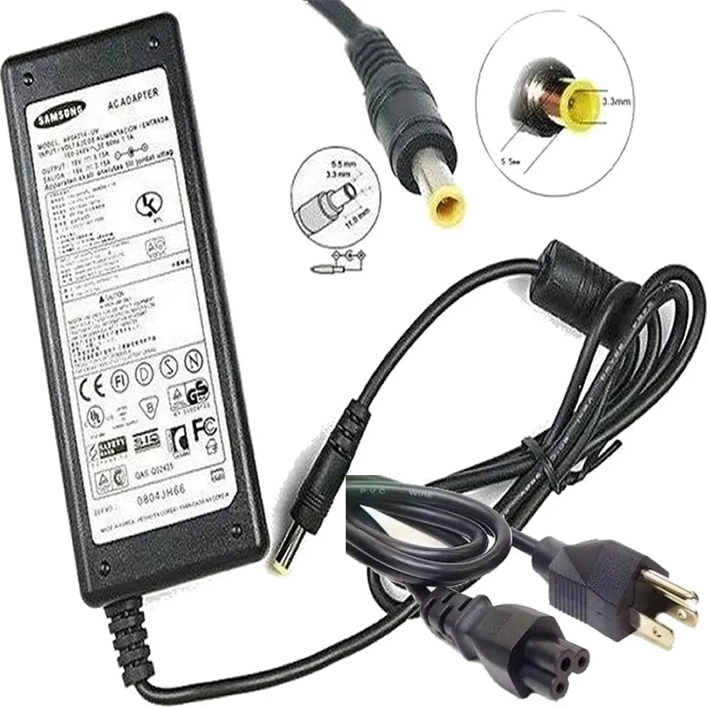 Cargador SAMSUNG 19v 3.16a Cable Corriente de Regalo - TAINO®