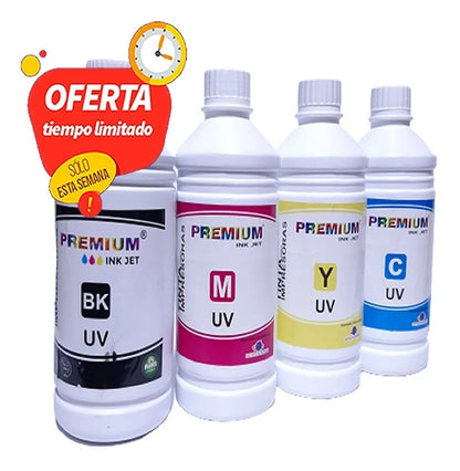 Tinta Magenta Premium UV 1 Litro Para Impresora Hp Canon Epson Brother - TAINO®