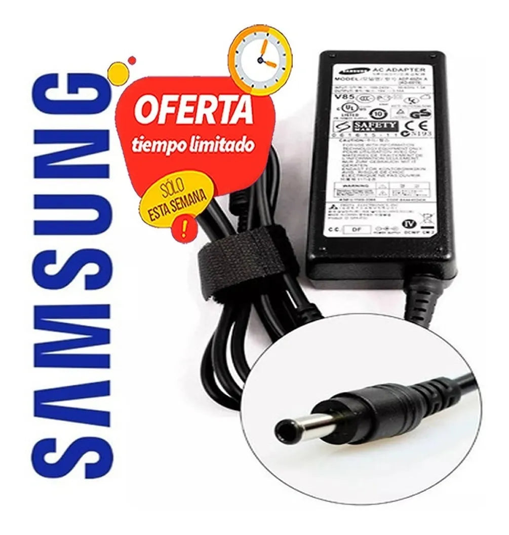 Cargador SAMSUNG 19v 3.16a Cable Corriente de Regalo - TAINO®
