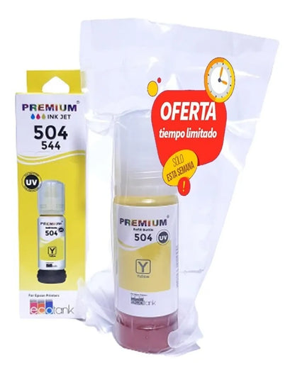Pack Tinta Epson 504-544 Premium Negro Cian Yellow Magenta - TAINO®