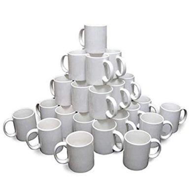 Taza Blanca de Sublimación 11onz Calidad Triple AAA Caja 36 - TAINO®
