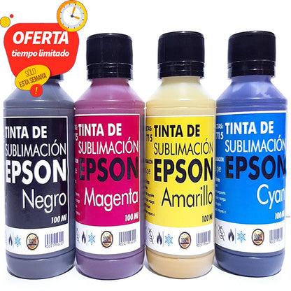 Combo Sublimación Multifuncional 11 en 1 Plancha 29X38 Impresora Epson Tintas A4 Papel de Sublimación - TAINO®