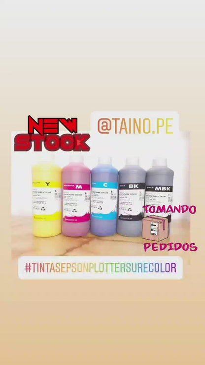 Tinta Plotter SureColor Epson 1 Litro Black MB Mate Cian Yellow Magenta