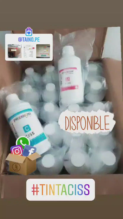 Tinta Yellow Premium 1 Litro Para Impresoras Hp Canon Epson Brother