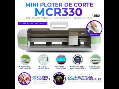 Mini Ploter De Corte Portatil MCR 330 Pantalla LCD Corte 320mm