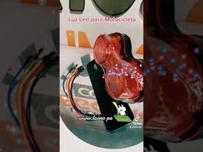 Faro Led Trasera Universal Porta Placa Para Motocicleta Bmw