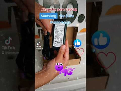 Cargador SAMSUNG 19v 3.16a Cable Corriente de Regalo