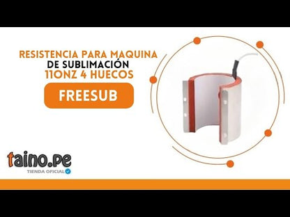 Resistencia de Sublimación Taza Recta 4 huecos de 11-15onz Freesub