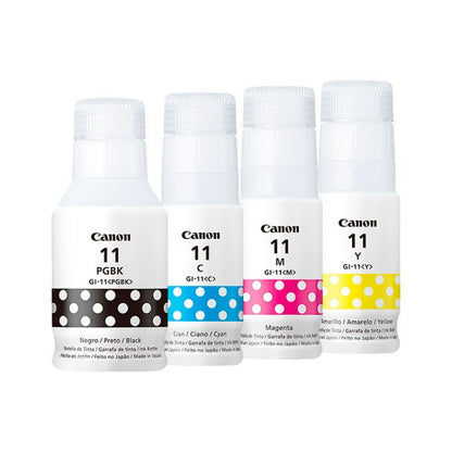 Tinta Canon Pixma Original Serie Gi-11 G2160 G3160 Black Cian Yellow Magenta - TAINO®