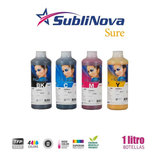 Tinta de Sublimación Sublinova Smart 1 Litro Black